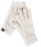 C.C Winter Warm Eco-Friendly Knit Chenille Touchscreen Texting Gloves