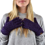 C.C Winter Warm Eco-Friendly Knit Chenille Touchscreen Texting Gloves