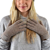 C.C Winter Warm Eco-Friendly Knit Chenille Touchscreen Texting Gloves