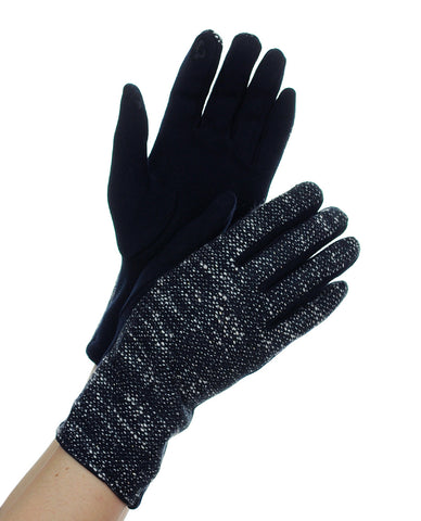 NYfashion101 Exclusive Women's Metallic Thread Winter Driving Gloves