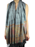 NYFASHION101 Women's Large Soft Embroidered Elephant Scarf Shawl Wrap