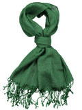 NYFASHION101 Women's Sheer Metallic Braided Tassel Ends Scarf Shawl Wrap