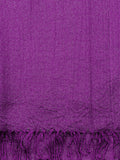 NYFASHION101 Women's Sheer Metallic Braided Tassel Ends Scarf Shawl Wrap