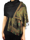NYFASHION101 Women's Large Soft Embroidered Elephant Scarf Shawl Wrap