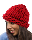 Solid Color Handmade Big Chunky Loop Helsinski Hat Beanie