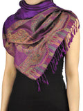 NYFASHION101 Women's Large Soft Embroidered Elephant Scarf Shawl Wrap