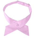 NYFASHION101 Women's Solid Color Crossover Uniform Restaurant Tie