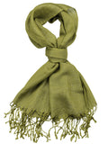 NYFASHION101 Women's Sheer Metallic Braided Tassel Ends Scarf Shawl Wrap