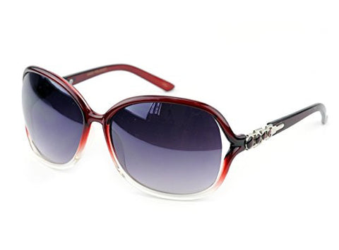 NYfashion101 Women's Fashionable Dual Color Frame Oversized Sunglasses