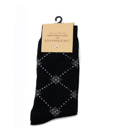 NYfashion101 Men's Casual Diamond Dotted Print Socks By The Dozen