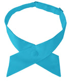 NYFASHION101 Women's Solid Color Crossover Uniform Restaurant Tie