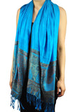 NYFASHION101 Women's Large Soft Embroidered Elephant Scarf Shawl Wrap