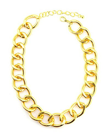Simple Metal Link Chain Necklace in Gold-Tone INC3023G