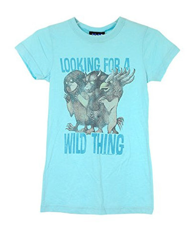 Junior's Looking For A Wild Thing Print Crew Neck Short Sleeve T-Shirt - Small