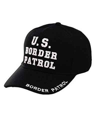 U.S Border Patrol Embroidered Adjustable Black Baseball Cap Hat
