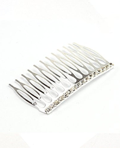 Women's Elegant Bridal Rhinestone Barrette Pattern Hair Comb