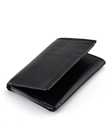NYfashion101 Trifold Multi Windows Passcase 12 Card Slot Genuine Leather Wallet