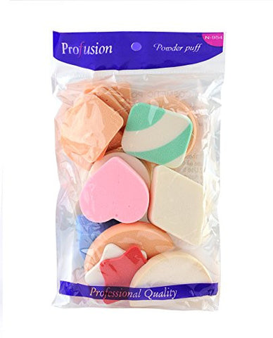 NYfashion101 20-Piece Various Shapes Multi-Make Up Use Powder Puff Sponge