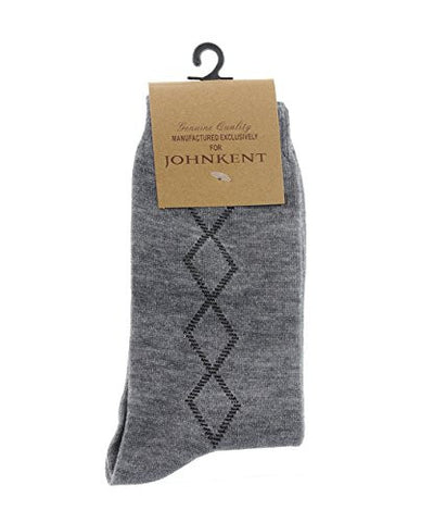 NYfashion101 Men's Casual Single Diamond Strip Socks By The Dozen