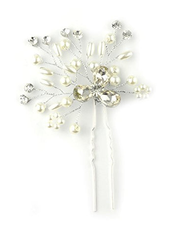 Stone Flower Branch Design Hair Stick for Women