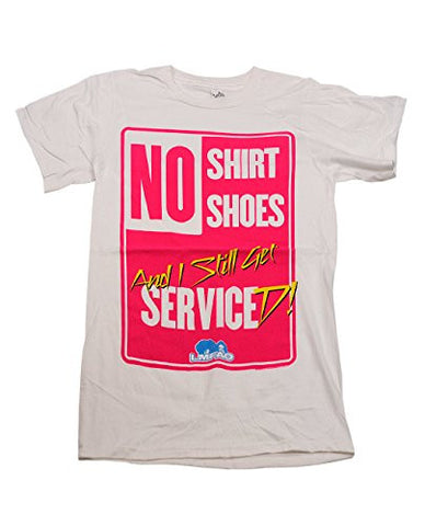 NYfashion101 Adult LMFAO No Shirt No Shoes Crew Neck Short Sleeve White T-Shirt