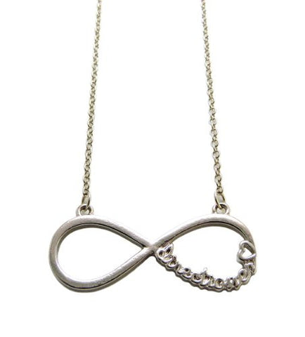 Directioner® Fans Polished Infinity Heart Pendant Necklace in Silver-Tone XHC19R