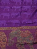 NYFASHION101 Women's Large Soft Embroidered Elephant Scarf Shawl Wrap