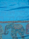 NYFASHION101 Women's Large Soft Embroidered Elephant Scarf Shawl Wrap