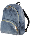 C.C Women's Faux Fur Fuzzy Backpack Schoolbag Shoulder Bag Purse