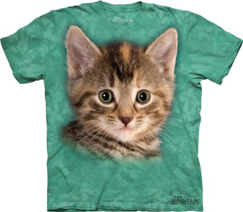 Mountain Tyler the Kitten Adult Size T-shirt , Green , X-Large