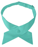 NYFASHION101 Women's Solid Color Crossover Uniform Restaurant Tie