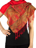 NYFASHION101 Women's Large Soft Embroidered Elephant Scarf Shawl Wrap