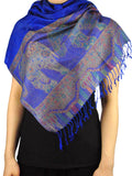 NYFASHION101 Women's Large Soft Embroidered Elephant Scarf Shawl Wrap