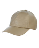NYFASHION101 Soft PU Leather Perforated Precurved Baseball Cap