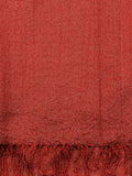 NYFASHION101 Women's Sheer Metallic Braided Tassel Ends Scarf Shawl Wrap
