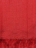 NYFASHION101 Women's Sheer Metallic Braided Tassel Ends Scarf Shawl Wrap