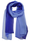 NYFASHION101 Women's Multicolor Chiffon Silk Blend Scarf Shawl Wrap