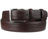Eurosport Men's Bonded Leather Classic Style Cut-To-Fit Belt with Square Buckle