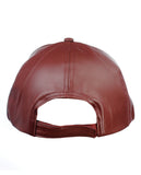 NYFASHION101 Unisex Soft PU Leather Precurved Baseball Cap