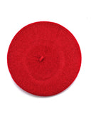French Style Lightweight Casual Classic Solid Color Wool Beret