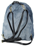 C.C Women's Faux Fur Fuzzy Backpack Schoolbag Shoulder Bag Purse