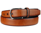 Eurosport Men's Design Faux Leather Classic Look Cut-To-Fit Belt with Metal Square Buckle, TS00011