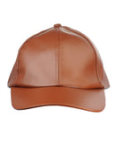 NYFASHION101 Unisex Soft PU Leather Precurved Baseball Cap