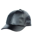 NYFASHION101 Unisex Soft PU Leather Precurved Baseball Cap