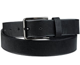 Eurosport Men's Textured Bonded Leather Casual Cut-To-Fit Belt with Square Buckle
