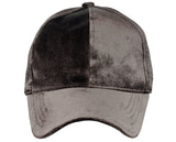 C.C Unisex Soft Velvet Crushable Blank Adjustable Baseball Cap Hat