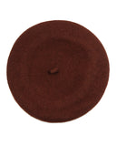 French Style Lightweight Casual Classic Solid Color Wool Beret