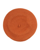 French Style Lightweight Casual Classic Solid Color Wool Beret