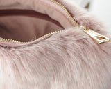 C.C Women's Evening Faux Fur Fuzzy Crossbody Shoulder Bag Clutch Purse