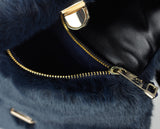 C.C Women's Evening Faux Fur Fuzzy Crossbody Shoulder Bag Envelope Clutch Purse